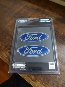 Ford Blue Oval Logo Sticker Plasticolor CHROMA Emblem 9420 Ford Domed Emblemz  - Picture 1 of 6
