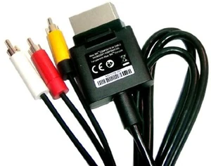 Cable RCA compuesto AV audio video video AV de fabricante de equipos originales de Microsoft para Xbox 360 muy bueno 4Z - Imagen 1 de 3