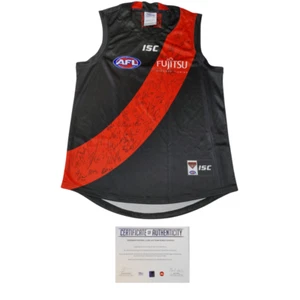 Essendon Football Club 2018 AFL Official Team Signed Guernsey - Foto 1 di 1