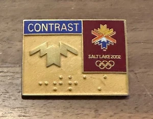 Salt Lake City 2002 Kontrast Braille Olympische Nadel - Bild 1 von 1
