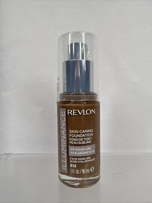 Revlon 513 Brown Suede Illuminance Liquid Foundation Squalane Hydraulic Acid - Image 1 of 2