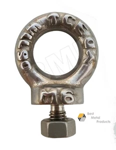 (20) 304 Stainless Steel Lifting Eye Bolt M6 with Nut 1200101 - Picture 1 of 3