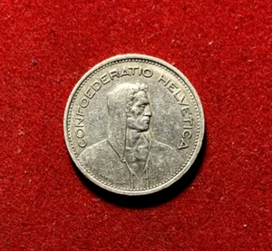Switzerland 1953 B 5 Francs Silver Coin KM#40 T2356 - Picture 1 of 2