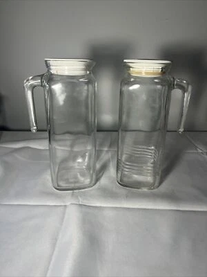 Bormioli Rocco Frigoverre 33.75 oz. Glass Jug/Pitcher w/ Airtight Lid - White - Image 1 of 2