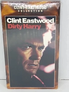 Vtg VHS Dirty Harry Clint Eastwood Collection New Factory Sealed With Water Mark - Foto 1 di 7