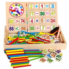 Children Wooden Mathematics Toy Kid Educational Math Calculate Game Toys