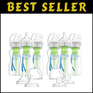 6er-Pack Dr. Brown’s 9oz Anti-Colic Flaschen mit Bonus Fütterungszubehör - Bild 1 von 9
