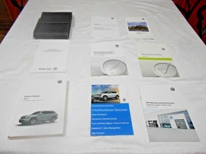 2019 VOLKSWAGEN ATLAS OWNER MANUAL 7 PC SET + NAVIGATION & VW. CASE. OEM. MINT - Picture 1 of 6