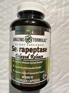 Amazing Nutrition Serrapeptase Natural Anti-Inflammatory-Promotes Healthy New - Picture 1 of 4