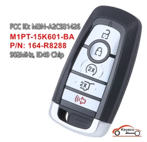 UNCUT FOR 2021 -2023 FORD BRONCO SPORT REMOTE START SMART KEY FOB M3N-A2C931426 - Picture 1 of 5