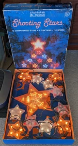 VTG MR. CHRISTMAS "Shooting Stars" 1990 12-Star Color-Changing 16 Speed WORKS VG - Picture 1 of 14