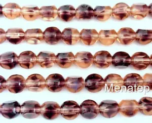 25 cuentas triangulares estilo alemán de 8 mm: cristal - amatista - Imagen 1 de 1
