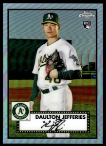 2021 Topps Chrome Platinum refractors Daulton Jefferies Oakland Athletics #72 - Picture 1 of 2