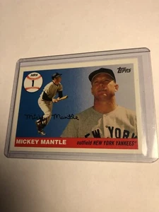 2006 Topps Baseball Mickey Mantle Home Run History HR1 Insert #MHR1 🔥 - Picture 1 of 2