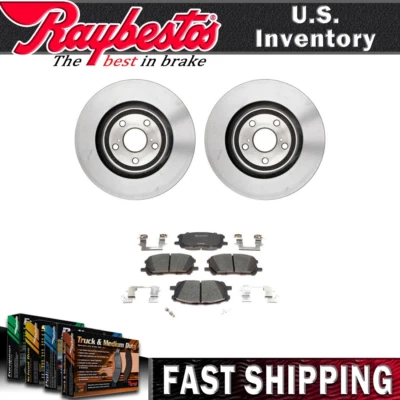 Kit de rotores de freno delanteros pastillas de freno de cerámica para Toyota Highlander 2006-2007 Foto 1 de 4