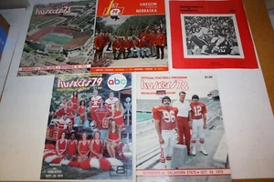 Lot of 5 Nebraska Football Programs from the 1970s - Picture 1 of 4