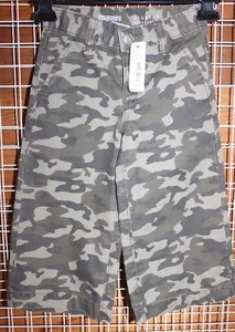 NWT Boys' GYMBOREE Army Green Camouflage Pants size 4 w/adjustable waist - Picture 1 of 6