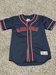 Vintage Y2K MLB True Fan Boston Red Sox Jason Varitek Trikot 33 Herren Large genäht - Bild 1 von 4