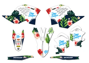 2008-2011 EXC TROPIC White Senge Graphics Kit Compatible with KTM - Picture 1 of 10