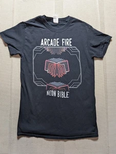 Arcade Fire Neon Bibel Indie Alt Rock Musik Band Konzert T-Shirt schwarz Gr. Small - Bild 1 von 6