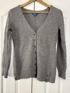 Pendleton maglione lana agnello grigio cardigan scollo a V con bottoni taglia S vintage usato in ottime condizioni - Foto 1 di 10