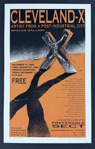 PÓSTER Cleveland-X Preferible Secta Concierto Derek Hess Serigrafía Firmado Numerado - Imagen 1 de 2