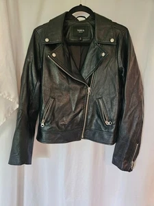 Chaqueta Recortada Torrid Negra Imitación Cuero Moto Talla 0 - Imagen 1 de 7
