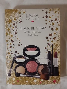 Laura Geller Black Tie Affair 7-Piece Full Size Collection W/ Glitter Makeup Bag - Picture 1 of 9
