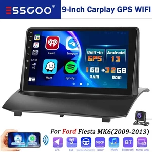 Unidad principal GPS Apple CarPlay estéreo para automóvil para Ford Fiesta 2008-2016 Android 13 + cámara - Imagen 1 de 19