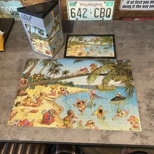HEYE 750 piece Jigsaw Puzzle Loup 1985 The Beachies complete vintage art 8581 - Picture 1 of 13