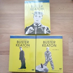 Buster Keaton DVD Box Set Classic Comedy - Volumes 1, 2 & 3 B&W R0 NEW SEALED UK - Picture 1 of 7