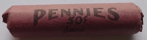 1954-P Lincoln Wheat Cent BU Roll of Pennies 1C - Picture 1 of 7