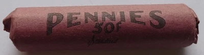 1954-P Lincoln Wheat Cent BU Roll of Pennies 1C - Image 1 of 4