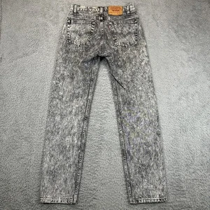 Vintage Levi's 505 Jeans Herren 30x32 (28x31 Fit) schwarz 80er Acid Wash - Bild 1 von 15