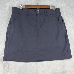 Prana Halle Skort Damen Gr. 12 grau Outdoor Wandern Nylon mit Kordelzug Rock - Bild 1 von 15