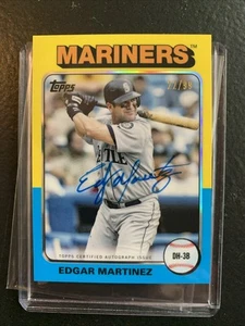 2021 Topps Tribute - Omaggio a Topps Autografi Edgar Martinez #TTA-EM /99 - Foto 1 di 3