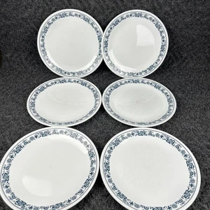 CORNING CORELLE - OLD TOWN BLUE ONION 10 1/4" 6er Set Speiseteller - Bild 1 von 16
