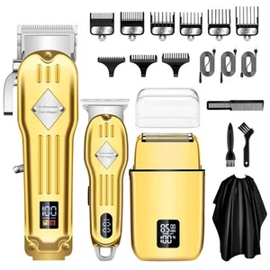 Tagliacapelli Uomo Professionale e Tagliabordi Kit Rasoio Elettrico Barba,Foil - Foto 1 di 12