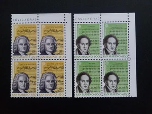 SAN MARINO MI-NR. 1313-1314 NUEVO (COMO NUEVO) BLOQUE DE 4 EUROPA 1985 AÑO DE LA MÚSICA - Imagen 1 de 1