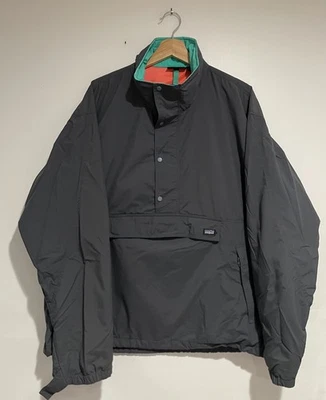 Chaqueta Cortavientos Patagonia Rara Vintage Años 90 Anorak Gris Talla L Años 90 EE. UU.  Foto 1 de 4