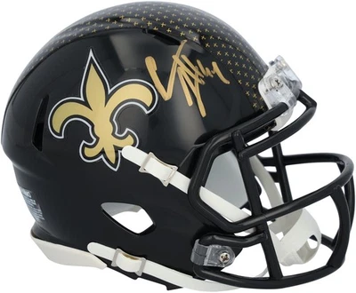 Minicasco alternativo Cameron Jordan New Orleans Saints autografiado Riddell 2022 Foto 1 de 3