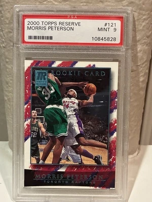 2000-01 Topps Reserve #121 Morris Peterson/1499 RC PSA 9 - Image 1 of 2