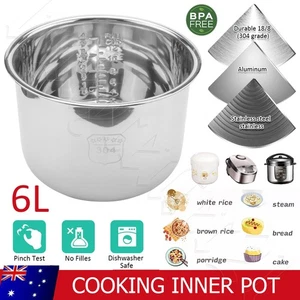 6L Pressure Cooker Inner Pot for 6L Pressure Cooker Stainless Steel - Picture 1 of 12