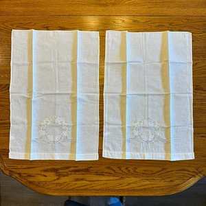 Toalla de mano bordada de algodón, diseño floral, juego de 2 - Imagen 1 de 5