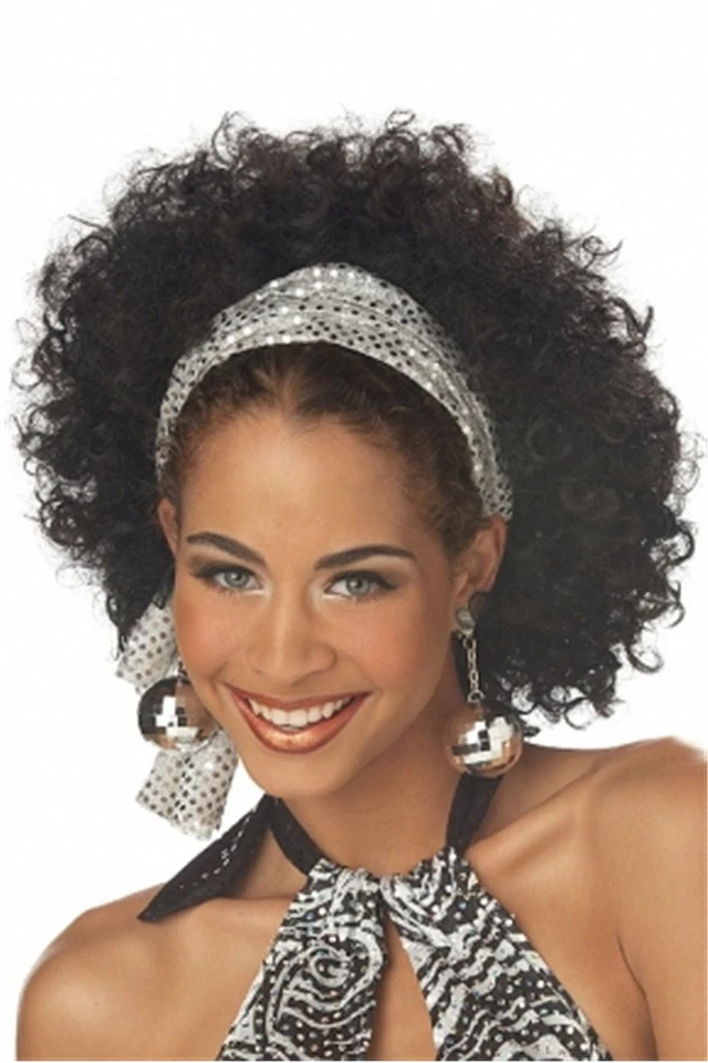 California Costumes Womens Short Curly Black Wig - Image 1 of 1