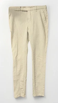 Pantalones para mujer Loro Piana Italia talla 42 beige algodón elástico pantalones ajustados de lujo Foto 1 de 4