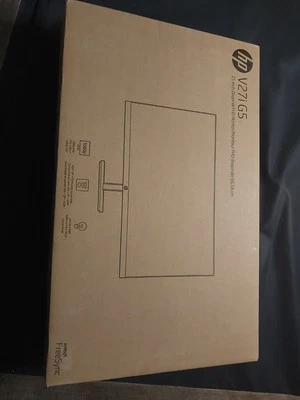 HP V27i G5 27'' 1080p FHD IPS LCD LED Monitor (CNC42606F2) New Org. Box Sealed. - Image 1 of 4