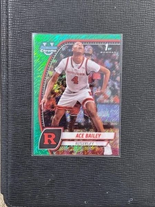2025 Bowman U Chrome 1st Ace Bailey Green Shimmer Refractor Rutgers #1 - Bild 1 von 2