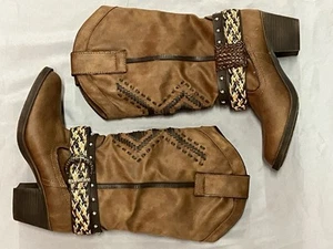 Women’s Southwest Style Boots sz 7.5M Mid-calf Pull-on Sugar Sierra Very Nice!! - Picture 1 of 11