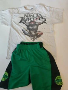 TMNT TSHIRT (M) AND SHORTS (S) TEENAGE MUTANT NINJA TURTLES Plus Slippers - Picture 1 of 6